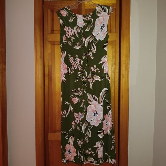 *PD* NWOT Connected Apparel Women's Sleeveless Cowl Neck Printed Dress, size 10 - Picture 5 of 8
